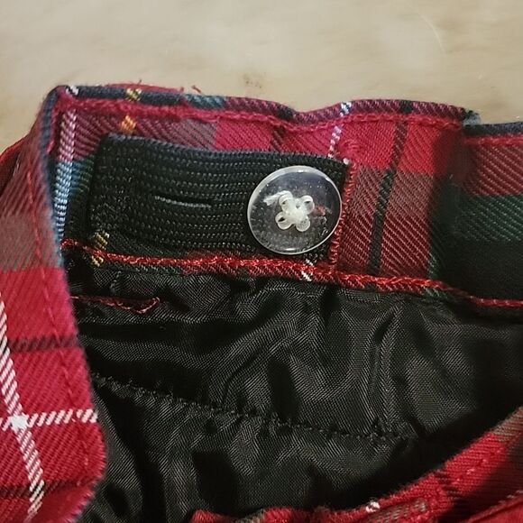 JANIE AND JACK RED AND GREEN PLAID HOLIDAY PANTS, SIZE 12-18 MONTHS - Picture 5 of 8
